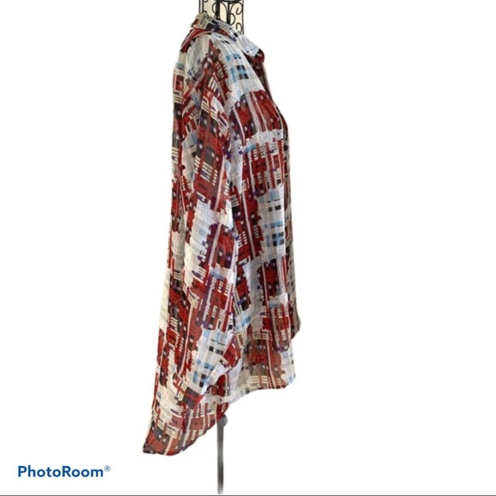 Topshop Long Sleeve Button Down Collared Shirt - image 4